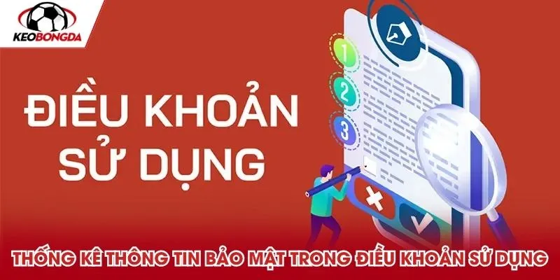 Thống kê thông tin bảo mật trong điều khoản sử dụng Kèo Bóng Đá